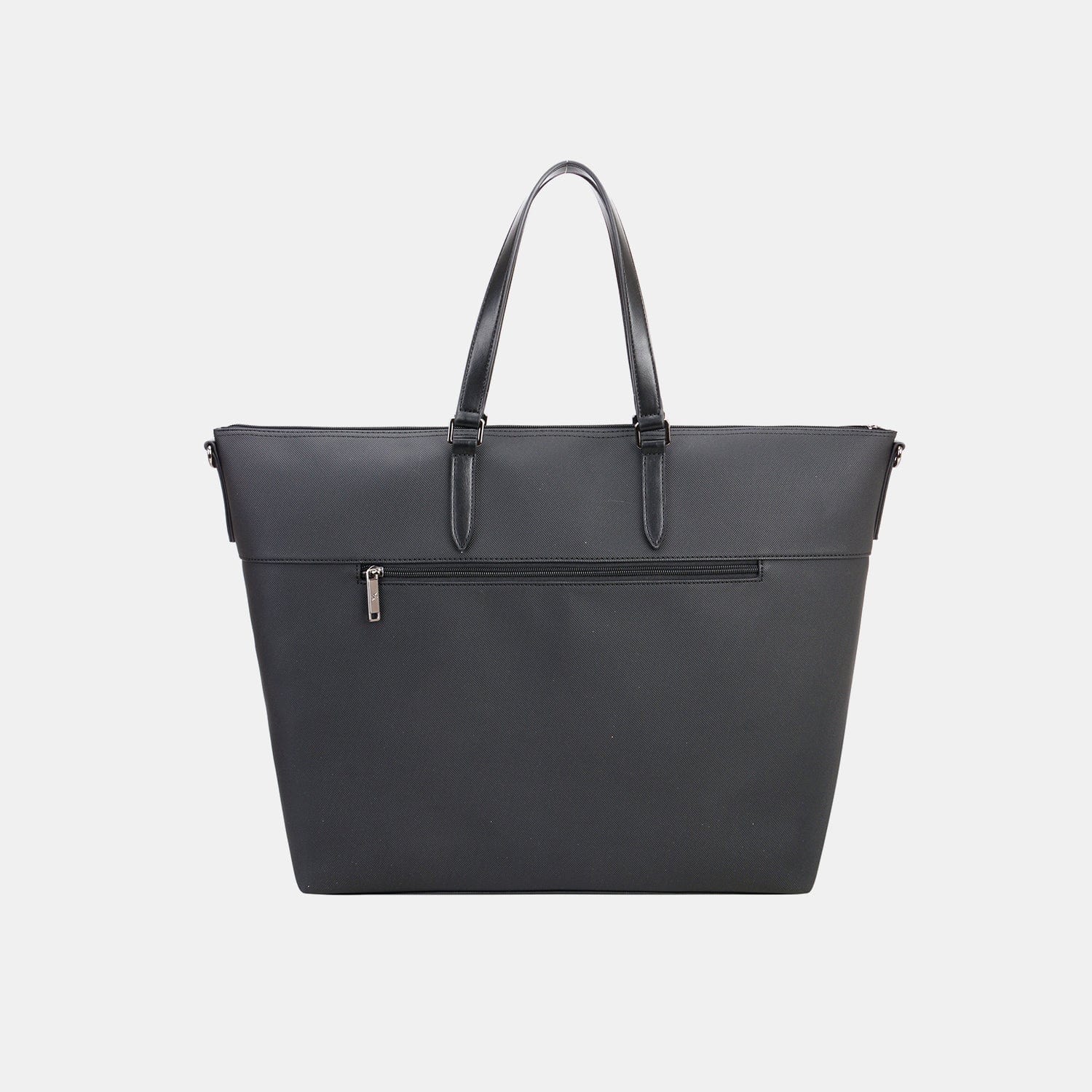 David Jones PU Leather Large Tote Bag - Trendsi