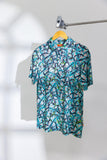 The Easy Breezy | Blue Tropical Men’s Polo - Shinesty