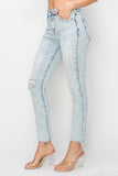 Risen Full Size High Rise Distressed Skinny Jeans - Trendsi