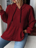 Full Size Drawstring Long Sleeve Hoodie