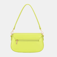 David Jones PU Leather Shoulder Bag - Trendsi