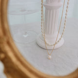 Double-Layered Freshwater Pearl Necklace - Flyclothing LLC