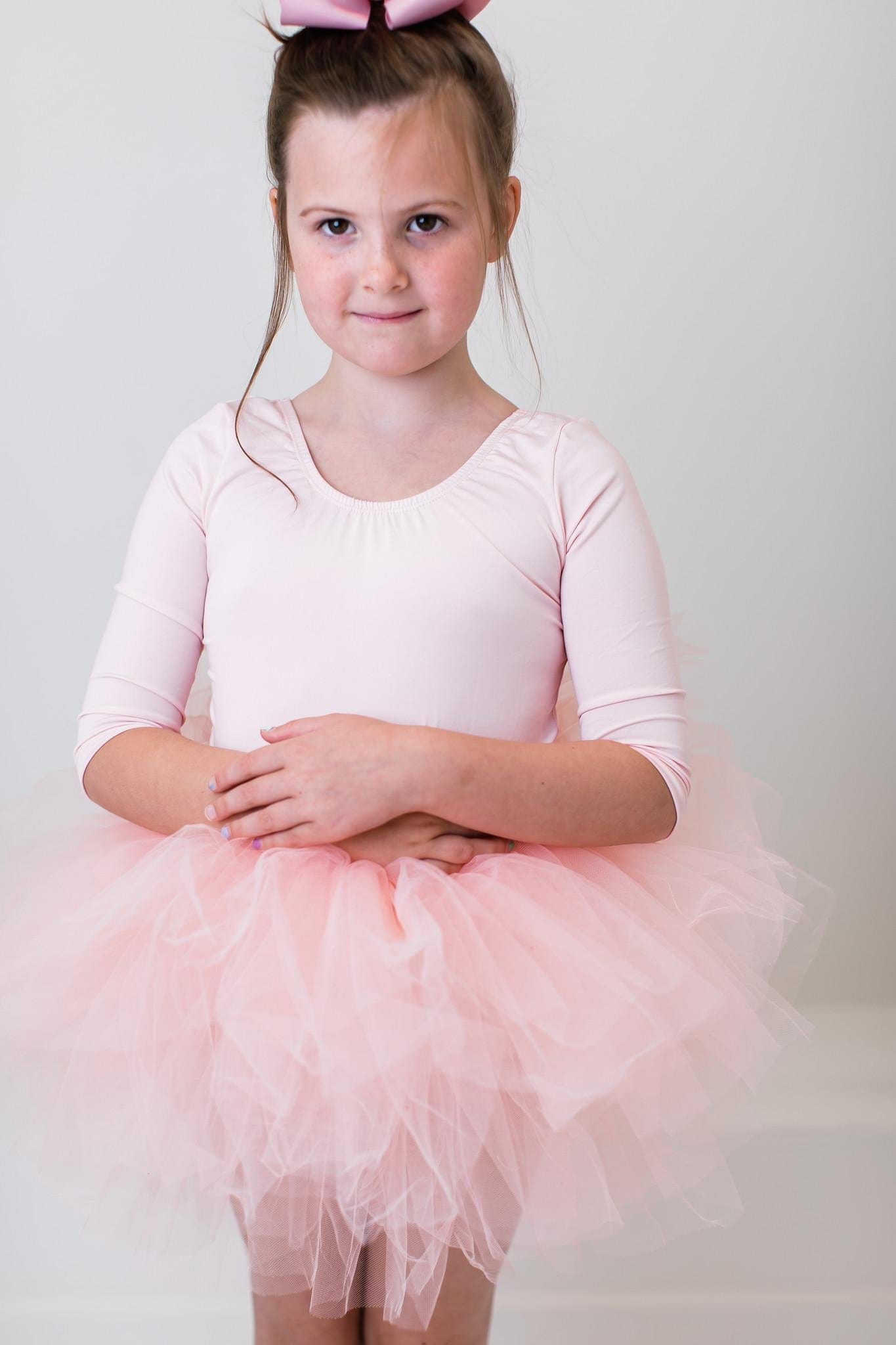 Ballet Pink 3/4 Tutu Leotard - Mila & Rose ®