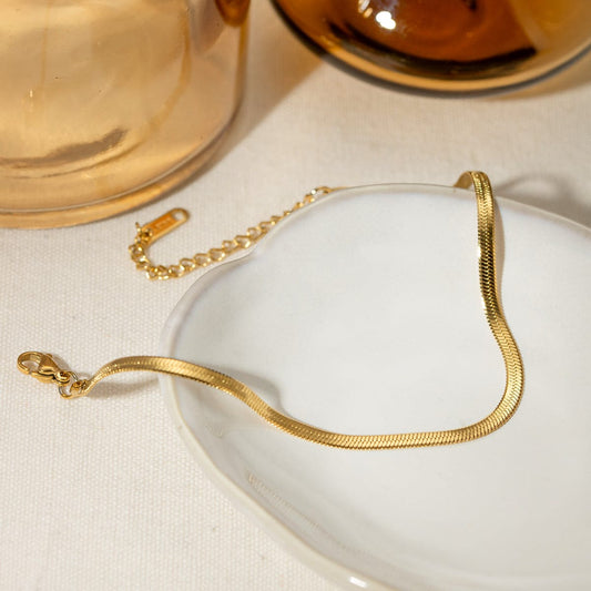 18K Gold-Plated Ankle Bracelet - Trendsi