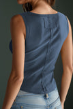 Scoop Neck Wide Strap Tank - Flyclothing LLC