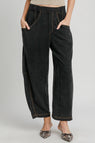 Umgee Elastic Waist Baggy Fit Pants with Pockets