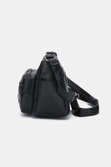 PU Leather Adjustable Strap Shoulder Bag - Flyclothing LLC