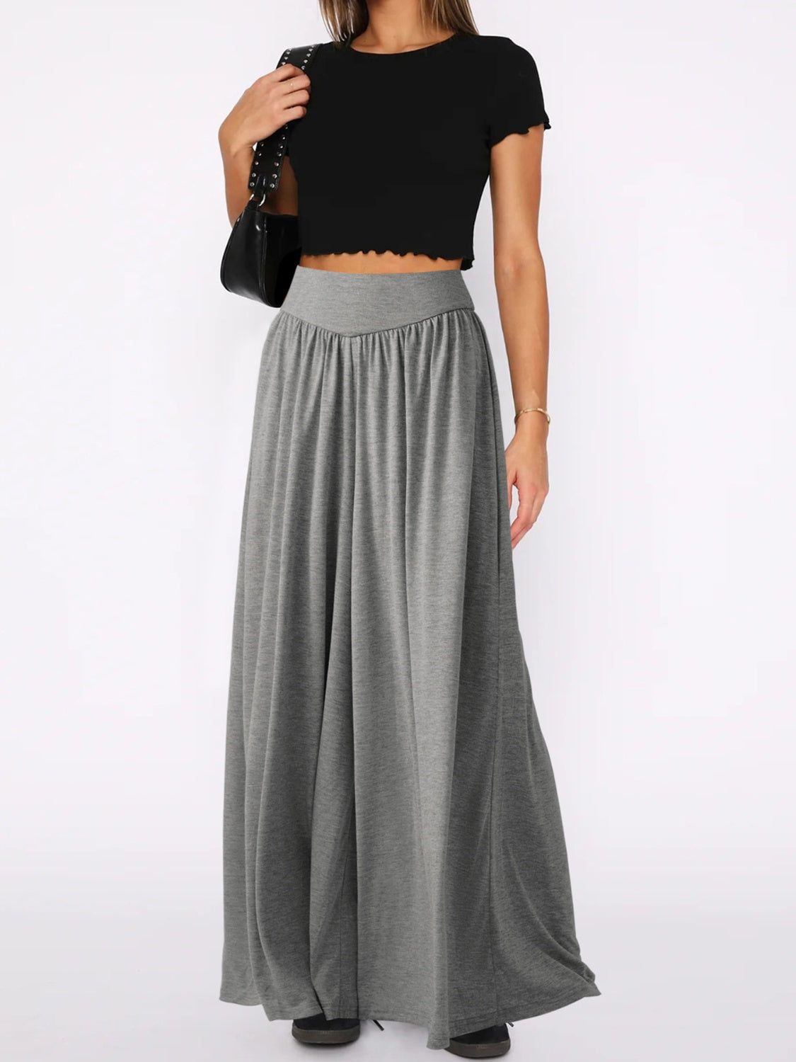 High Waist Wide Leg Pants Trendsi