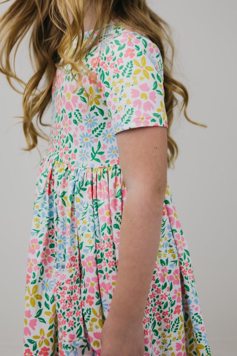 Daffodils S/S Pocket Twirl Dress - Mila & Rose ®