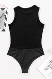 Round Neck Sleeveless Bodysuit - Flyclothing LLC