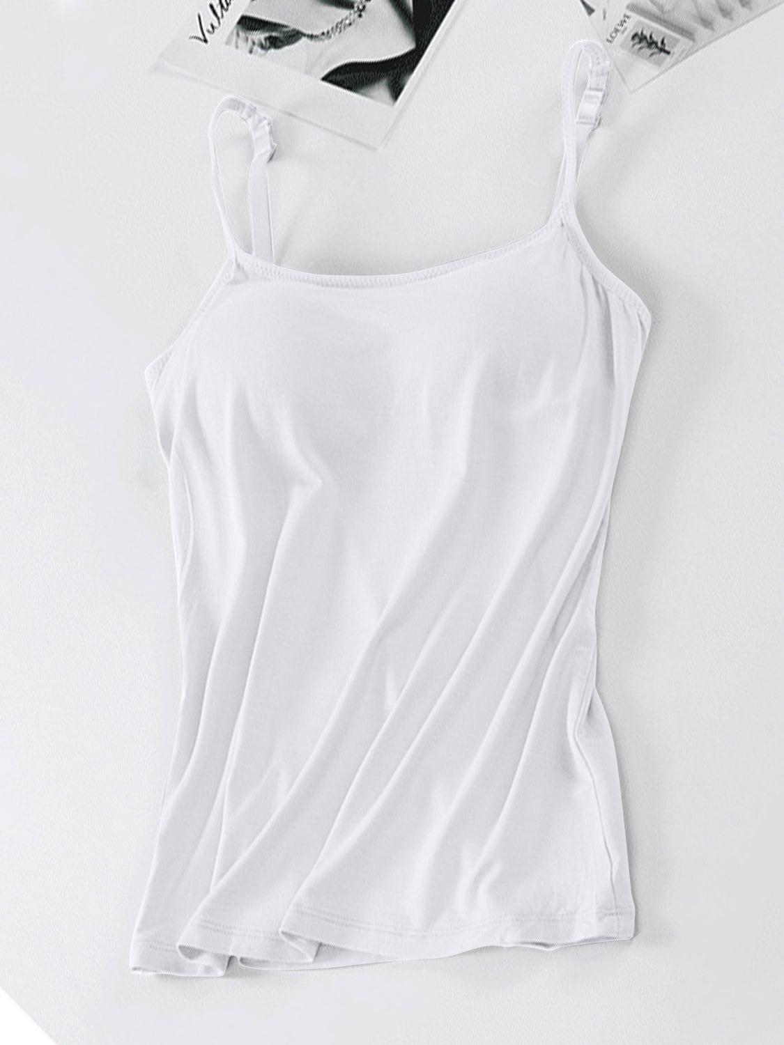 Scoop Neck Adjustable Strap Cami Trendsi