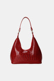 PU Leather Stone Texture Shoulder Bag - Trendsi