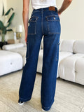 Judy Blue Full Size High Waist Straight Cargo Jeans - Trendsi