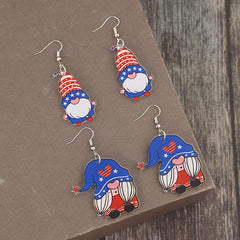 2 Pair Acrylic Gnome Earrings - Trendsi