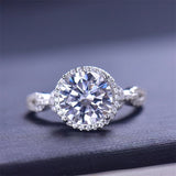 3 Carat 925 Sterling Silver Moissanite Ring