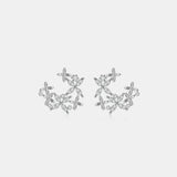 925 Sterling Silver Moissanite Lucky Clover Earrings Trendsi