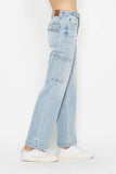 Judy Blue Full Size High Waist Straight Cargo Jeans - Trendsi