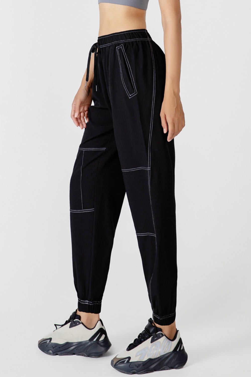 Basic Bae Drawstring Joggers with Pockets - Trendsi