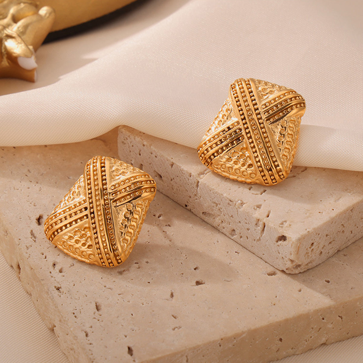 Titanium Steel Geometric Shape Earrings Trendsi