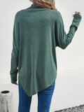 Mock Neck Long Sleeve T-Shirt - Flyclothing LLC