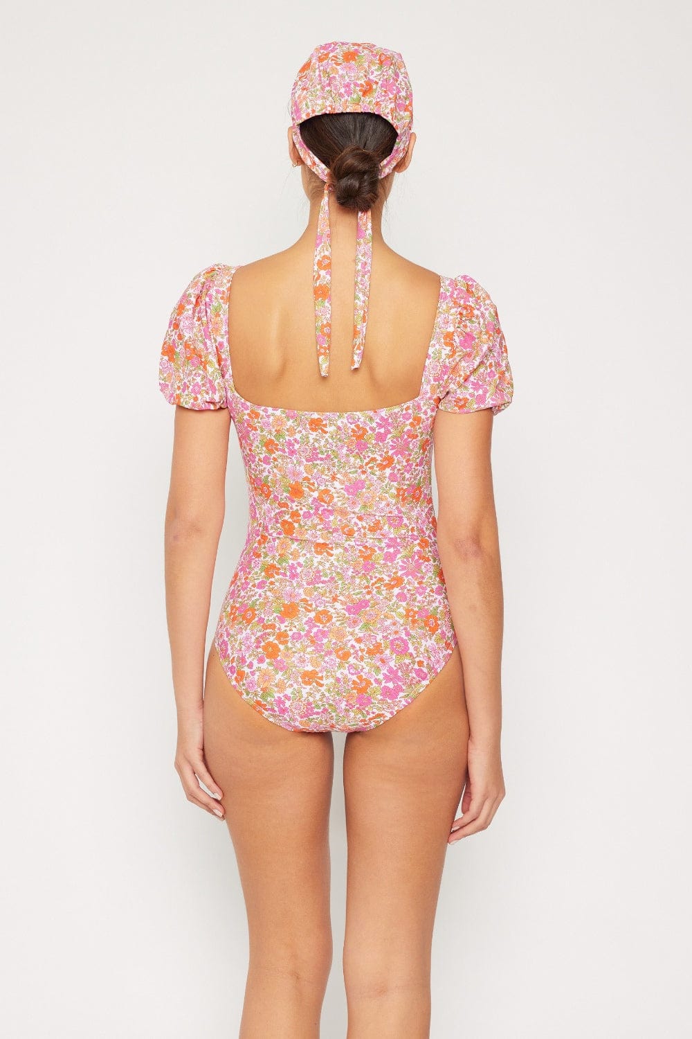 Marina West Swim Floral Puff Sleeve One-Piece - Trendsi