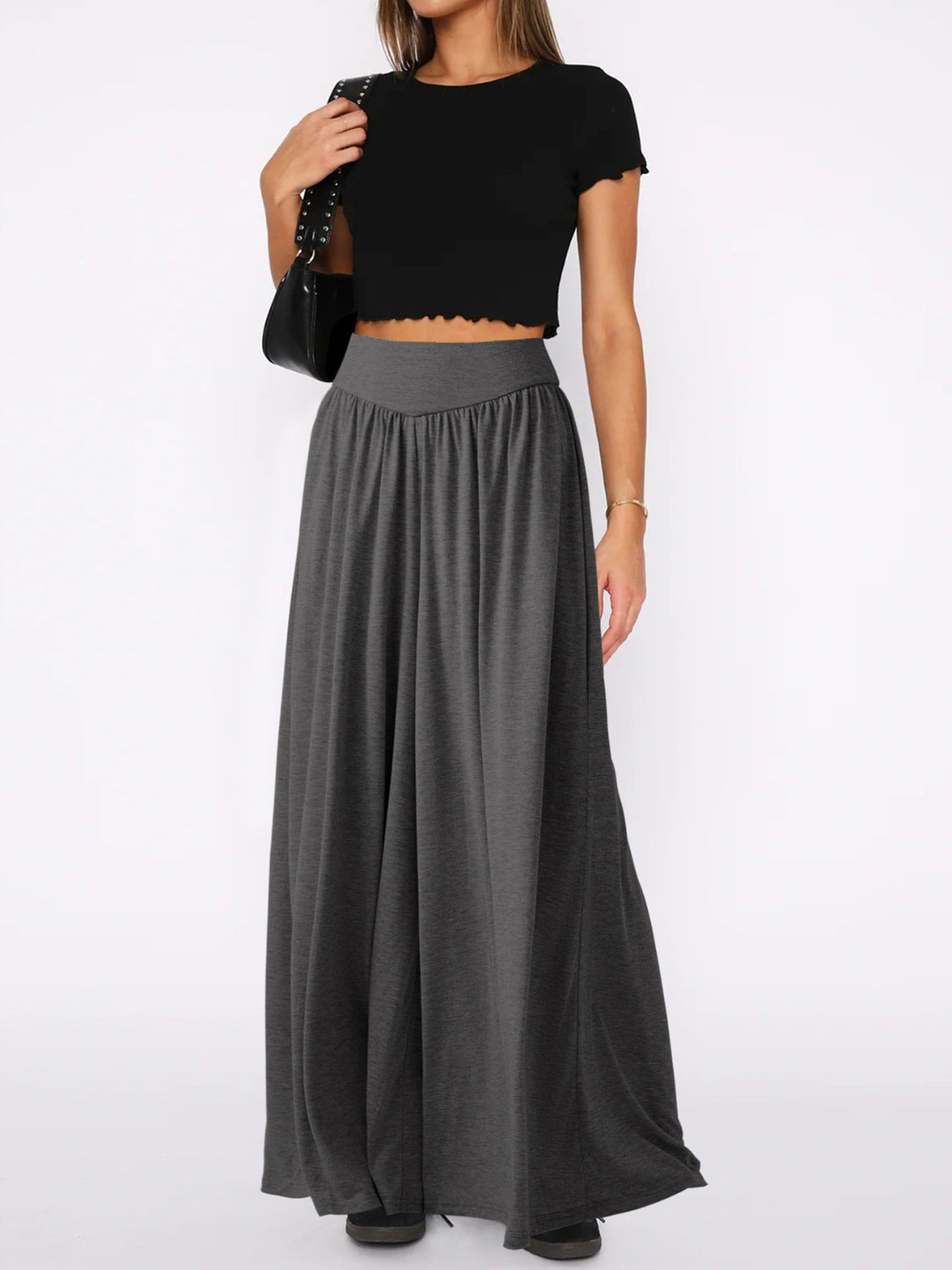 High Waist Wide Leg Pants Trendsi