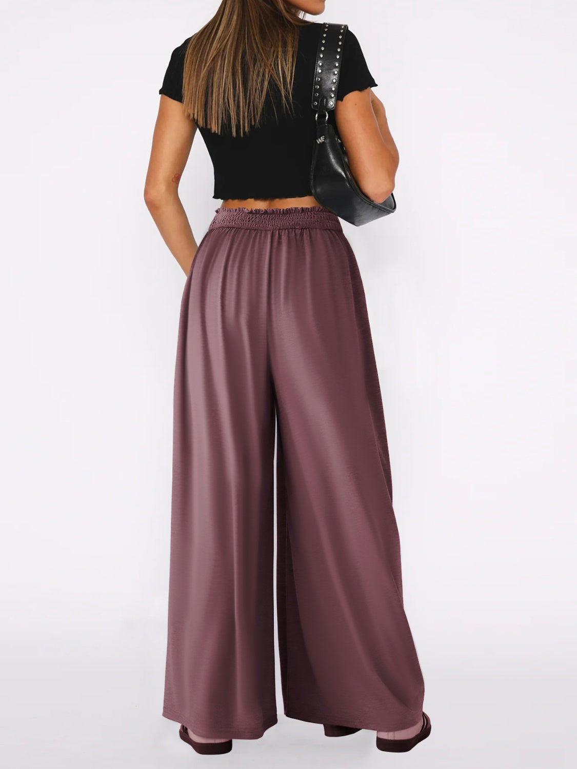 High Waist Wide Leg Pants Trendsi