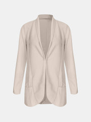 Collared Neck Long Sleeve Blazer