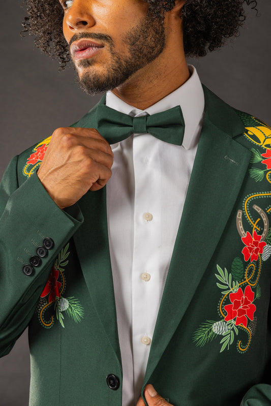 The Holiday Ham | Dark Green Bow Tie