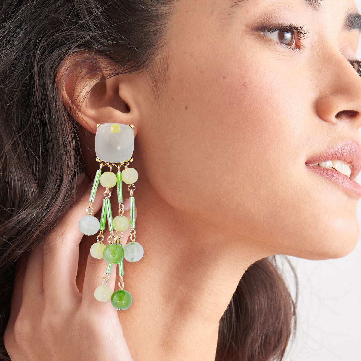 Acrylic Bead Dangle Earrings Trendsi