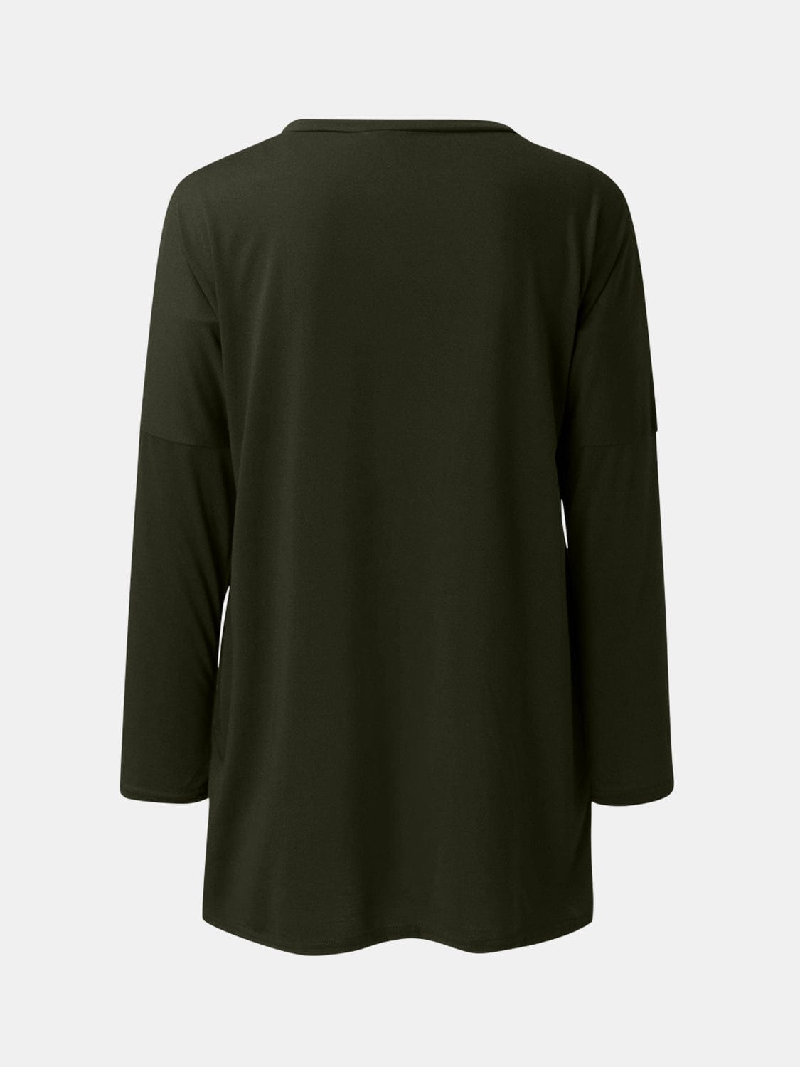 Full Size Round Neck Long Sleeve T-Shirt - Trendsi