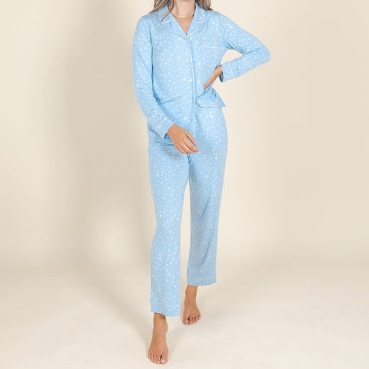 The Flurry Up | Snowflakes SleepDeep™ Women’s Long Sleeve Pajama Set