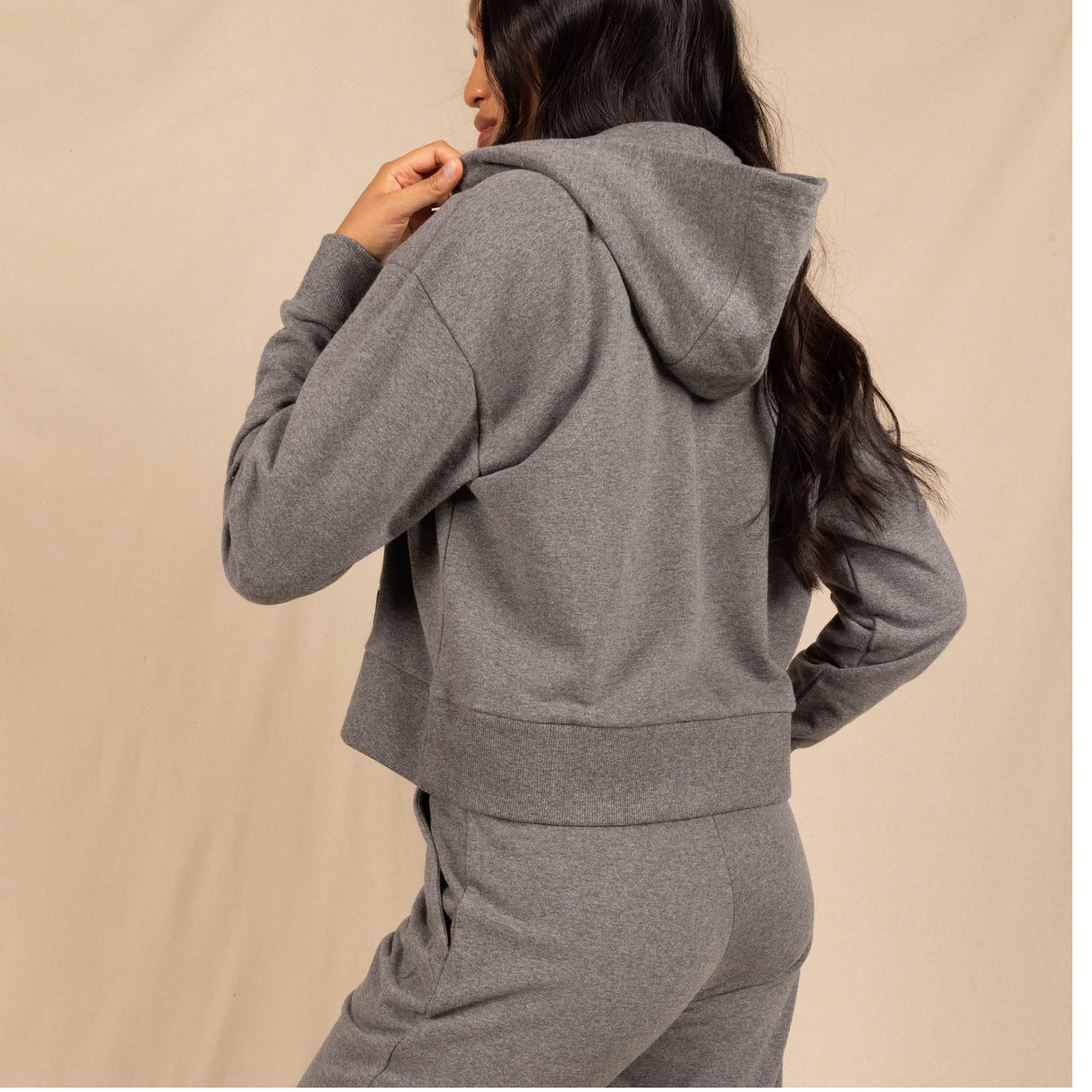 Grey and Navy | Goldilocks™ Women’s Half Zip Lounge Hoodie 2 Pack - Shinesty