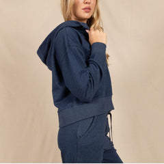 The Big Blue | Navy Goldilocks™ Women’s Half Zip Lounge Hoodie