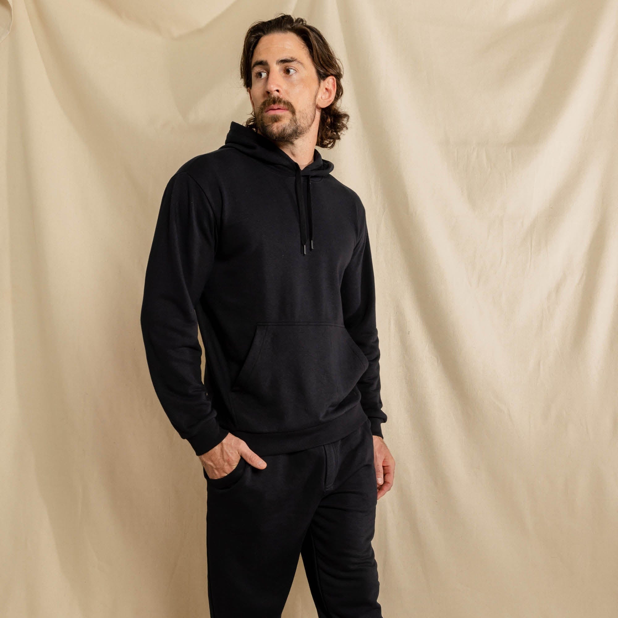 The Threat Level Midnight | Black Goldilocks™ Men’s Lounge Hoodie - Shinesty