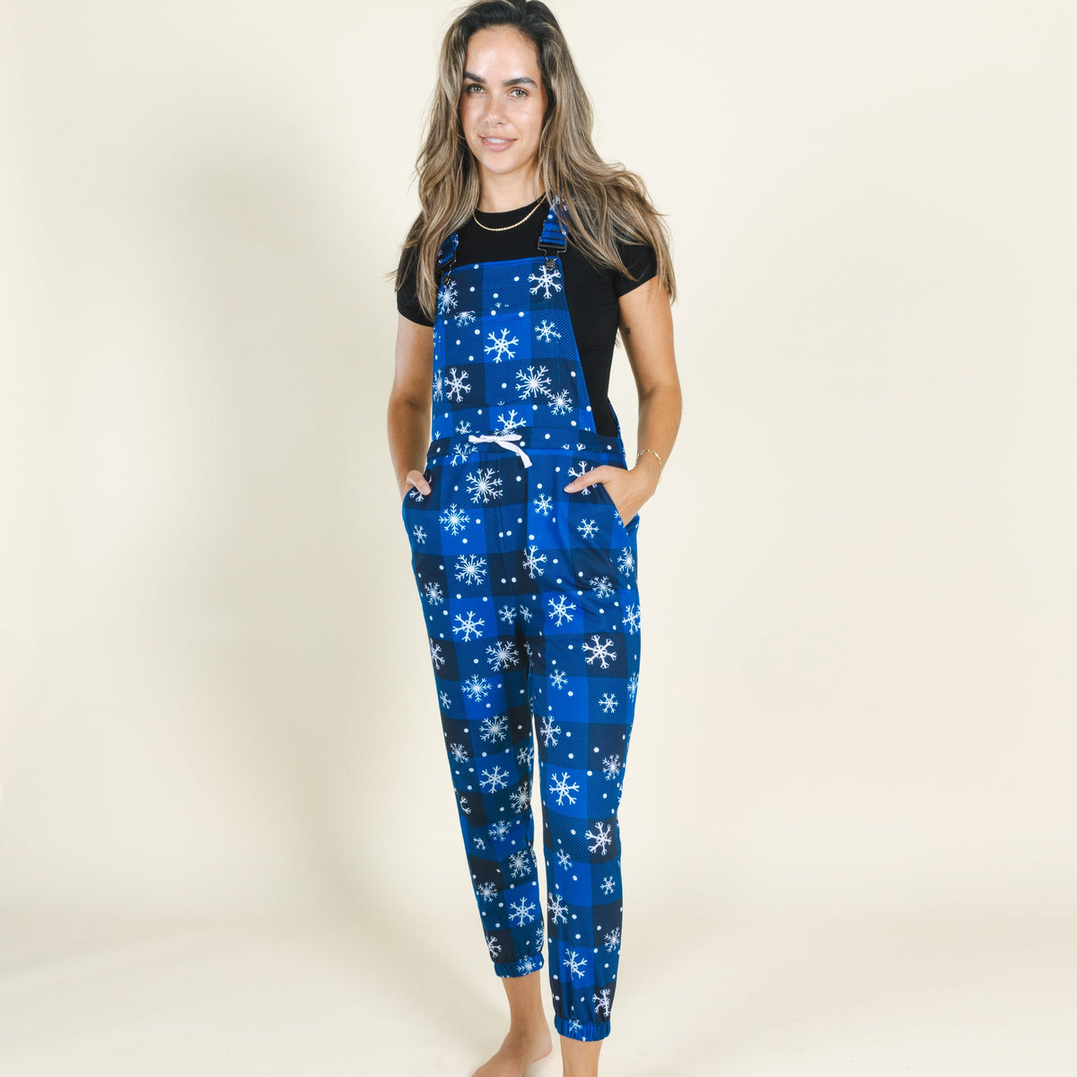 The In A Flurry | Snowflake Buffalo Check Women's Pajamaralls®