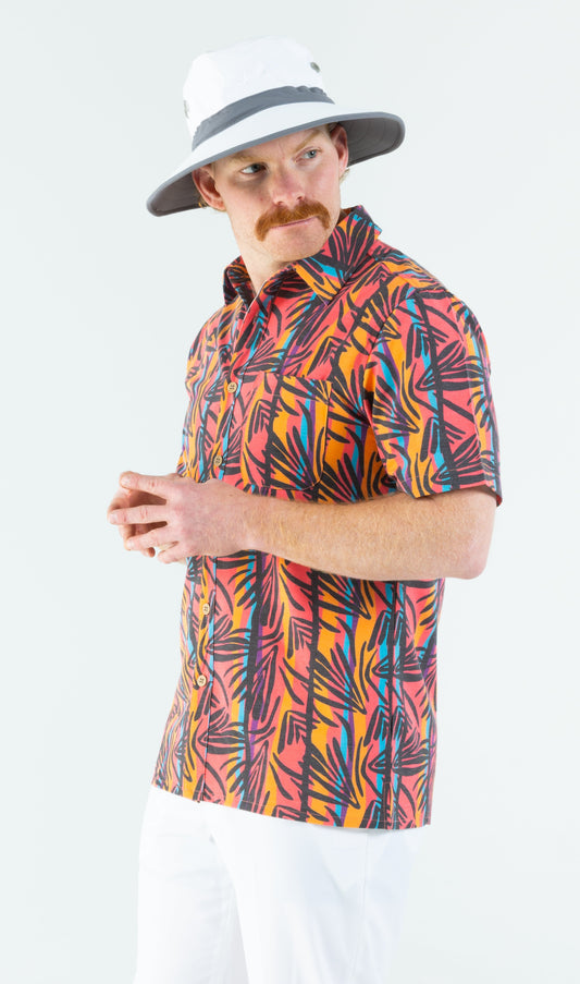 The Bay Breeze | Tropical Neon Hawaiian Shirt - Shinesty