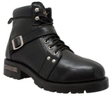 9143 Men's YKK Zipper Biker Boot-Black Daniel Smart Manufacturing