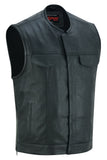 DS183 Men's Premium Perforated Single Back Panel Concealment Vest W/O Daniel Smart Manufacturing