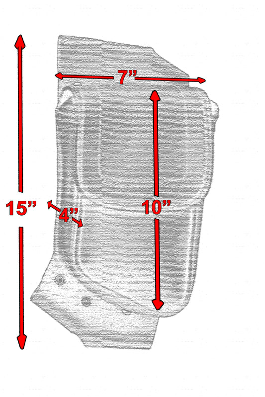 DS5827L Crash Bar Bag - Left Side Daniel Smart Manufacturing