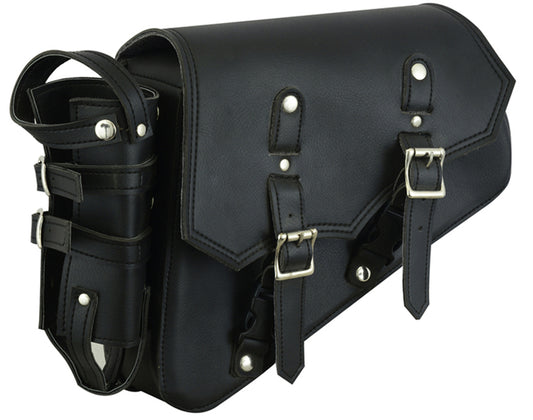 DS5011L Left Side Synthetic Leather Swing Arm Bag w/Bottle Holder Daniel Smart Manufacturing