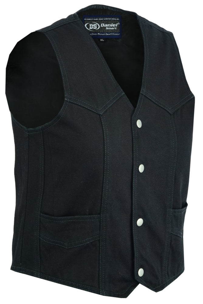 DM9725 Kid's Denim Plain Side Vest Daniel Smart Manufacturing