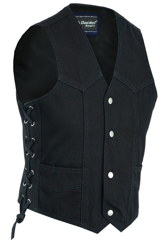 DM9726 Kid's Denim Side Lace Vest Daniel Smart Manufacturing