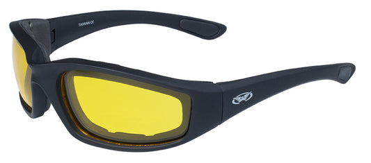 Kickback-YT Kickback Foam Padded Yellow Tint Lenses - Flyclothing LLC