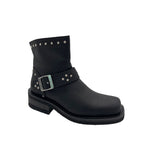 8811M Women's 8" Heeled Buckle Biker Boot Daniel Smart Manufacturing