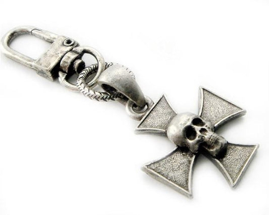 K-SKICP Skull Iron Cross Clip-On Daniel Smart Manufacturing