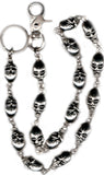 WC7016 31" Wallet Chain Large Skulls Daniel Smart Manufacturing