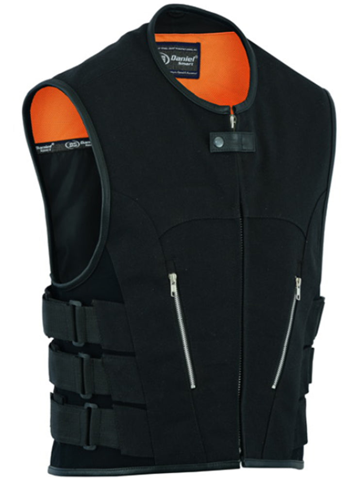 DS006 Men's Updated Canvas SWAT Team Style Vest Daniel Smart Manufacturing