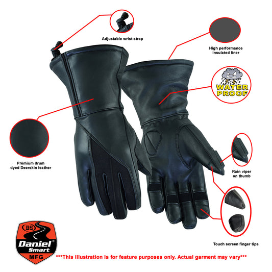 DS70 Women's Feature-Packed Deer Skin Insulated Cruiser Glove Daniel Smart Manufacturing