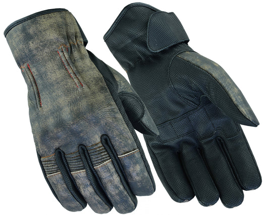 DS95 Men's Feature-Packed Washed-Out Brown Rakish Glove Daniel Smart Manufacturing